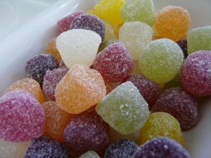 Not American, not hard but fantastic gummy fruity sweets
