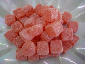 Traditional square boiled sweet with classic cola taste