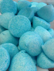 Blue paintballs